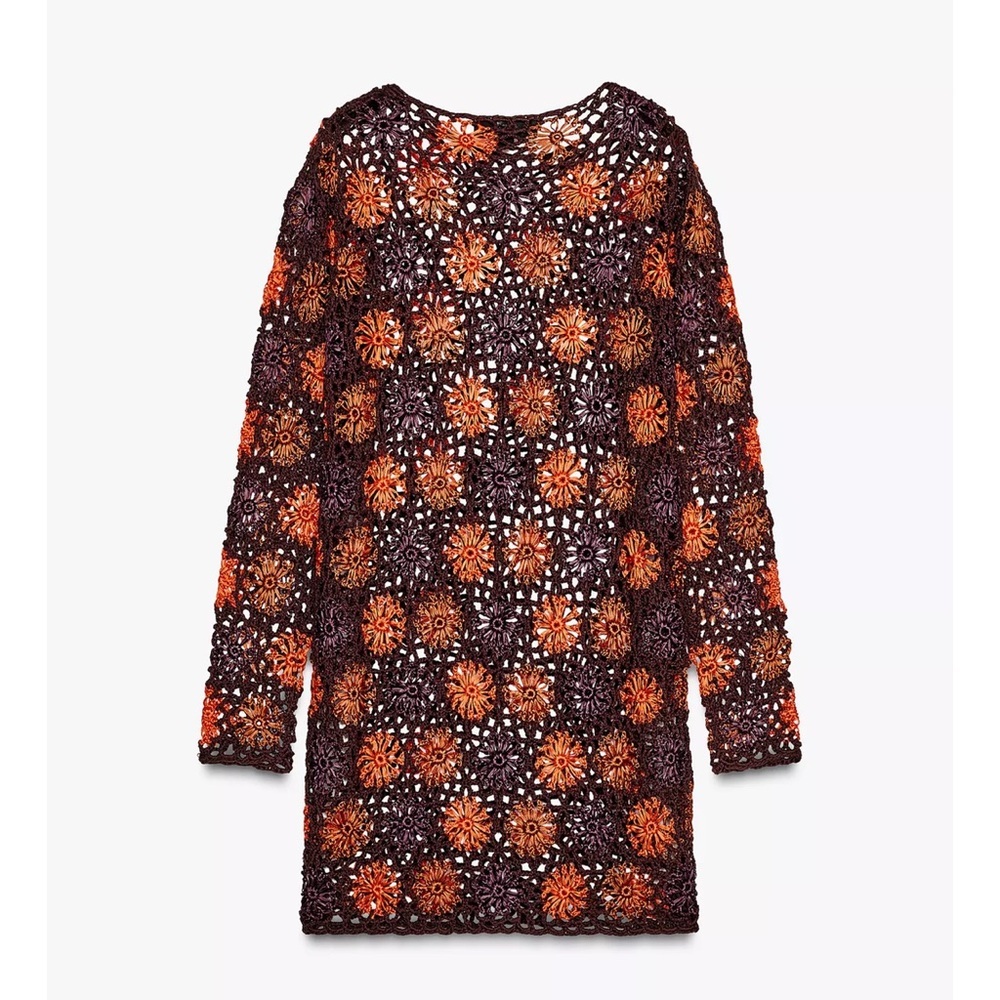 Zara Crochet Knit Mini Dress - Picture 13 of 14